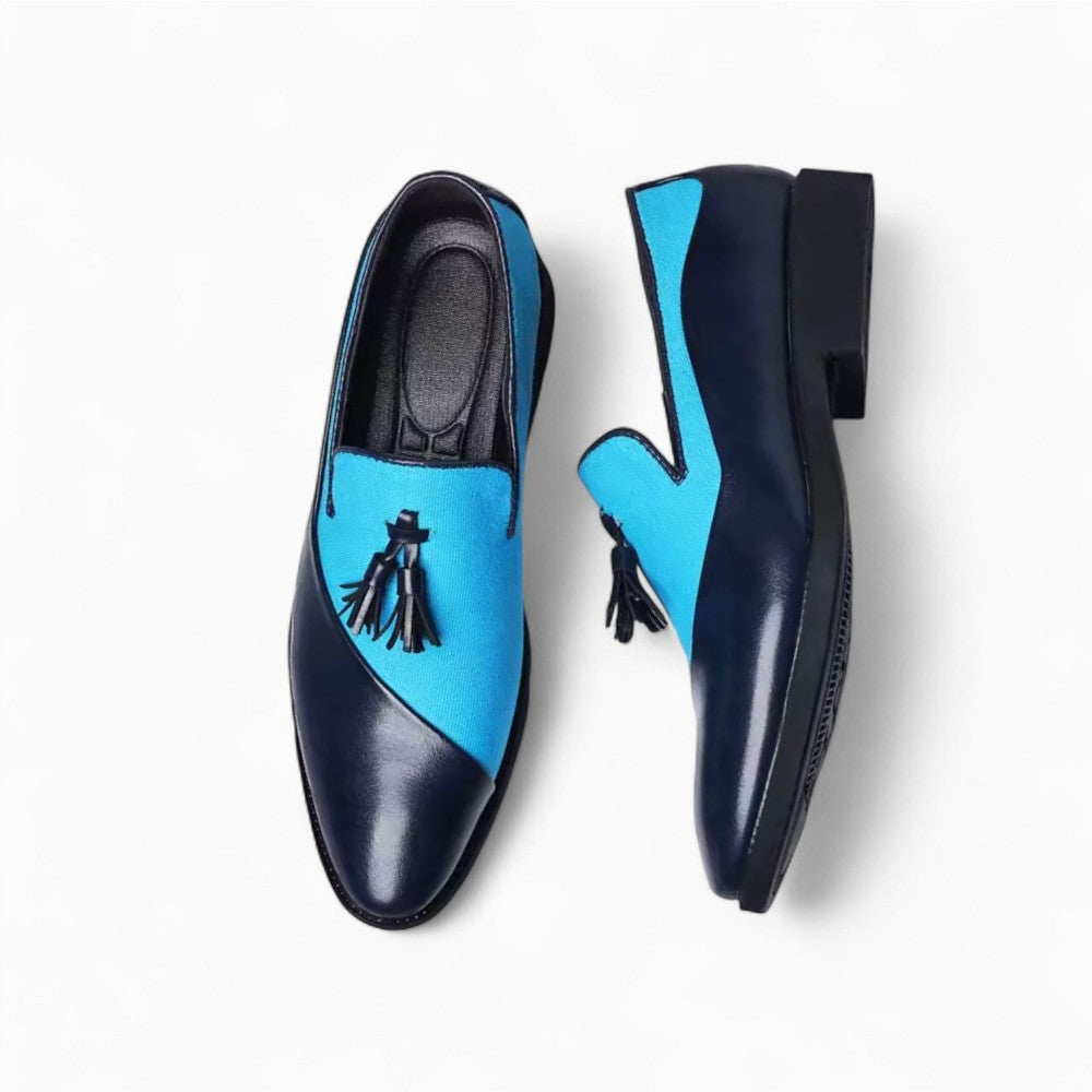 Mocassins À Gland En Daim Avec Plusieurs Couleurs Pour Hommes