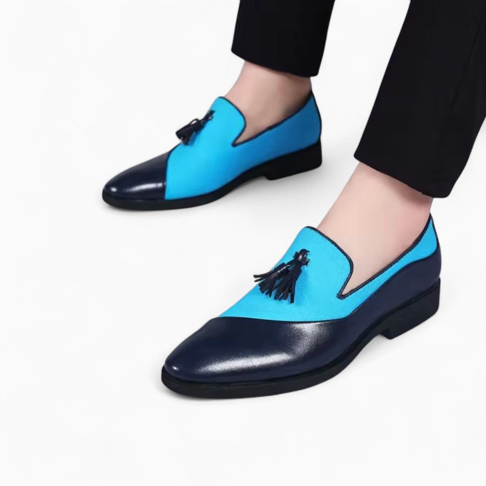 Mocassins À Gland En Daim Avec Plusieurs Couleurs Pour Hommes