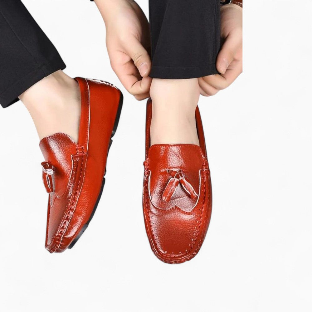 Mocassins À Gland En Cuir Avec Un Design Élégant Pour Hommes