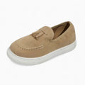 Mocassins À Gland Beige Semelle Épaisse Pour Femme