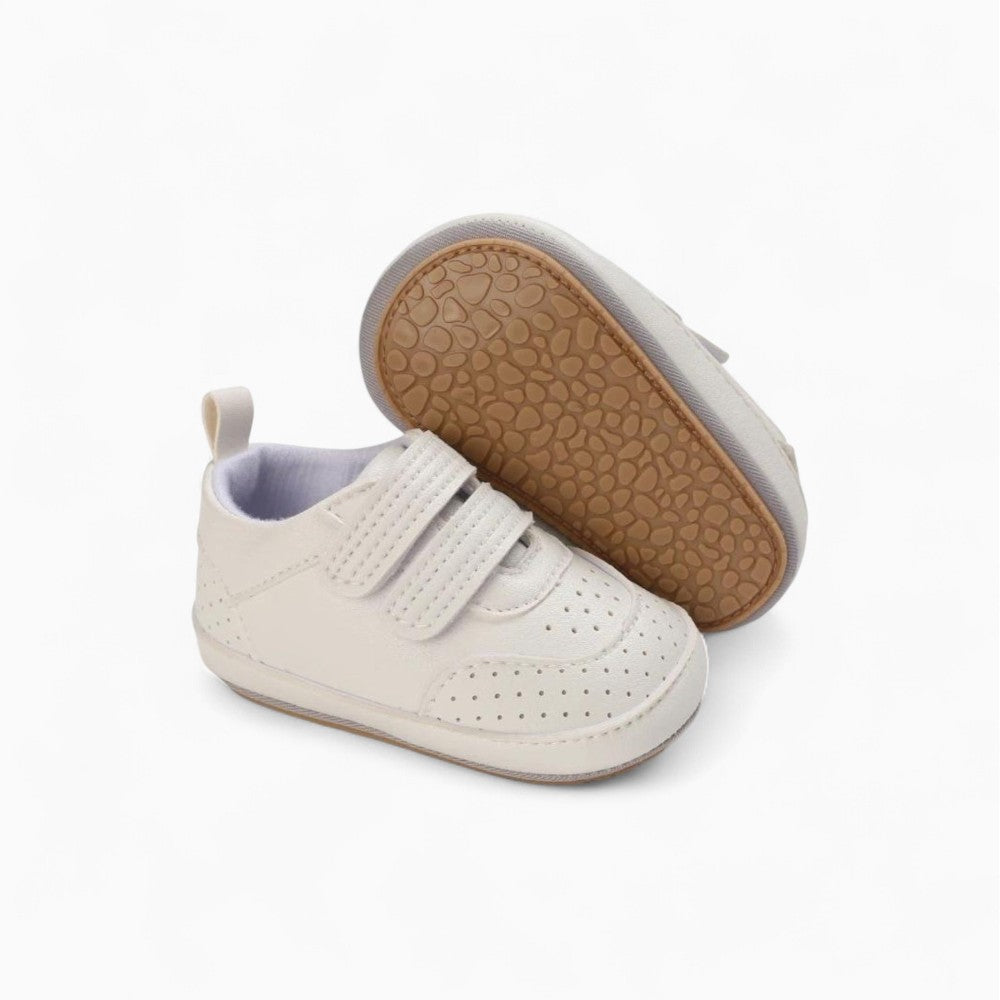 Mocassins À Fermeture Velcro Style Bateau Pour Bébé