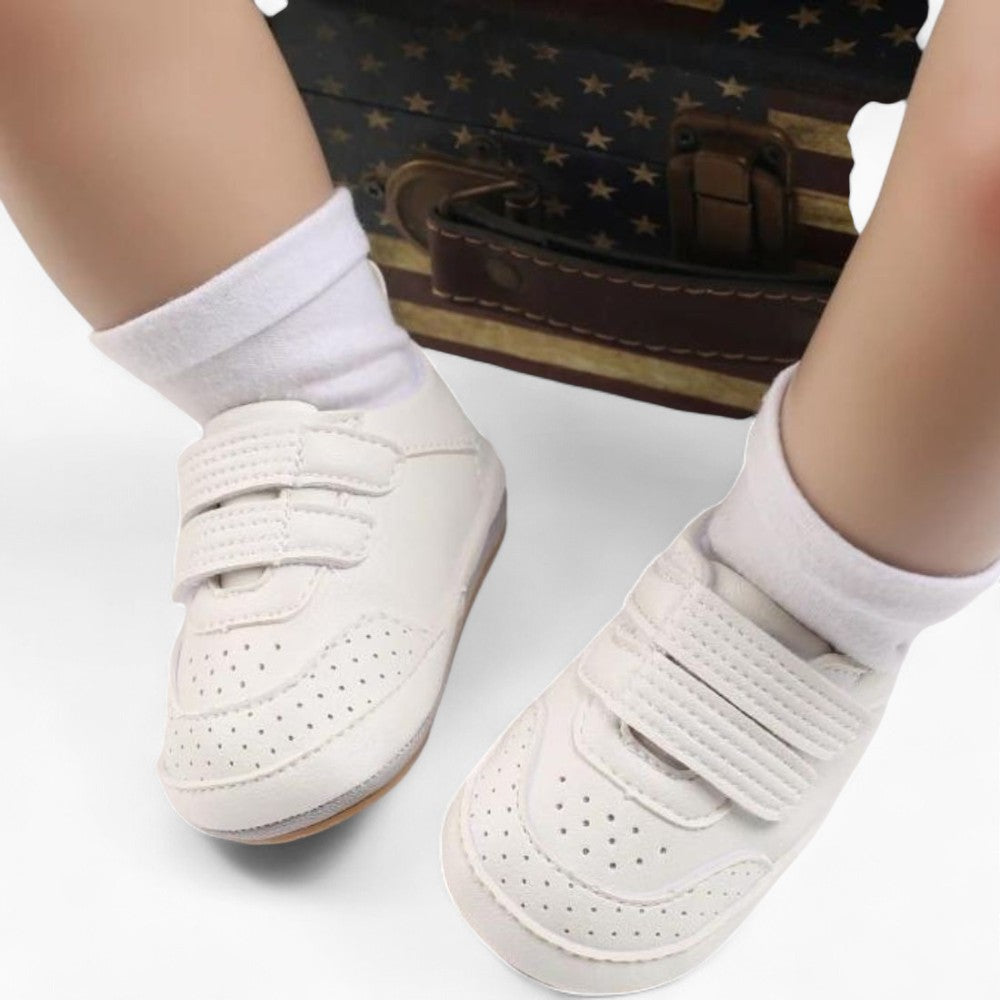 Mocassins À Fermeture Velcro Style Bateau Pour Bébé