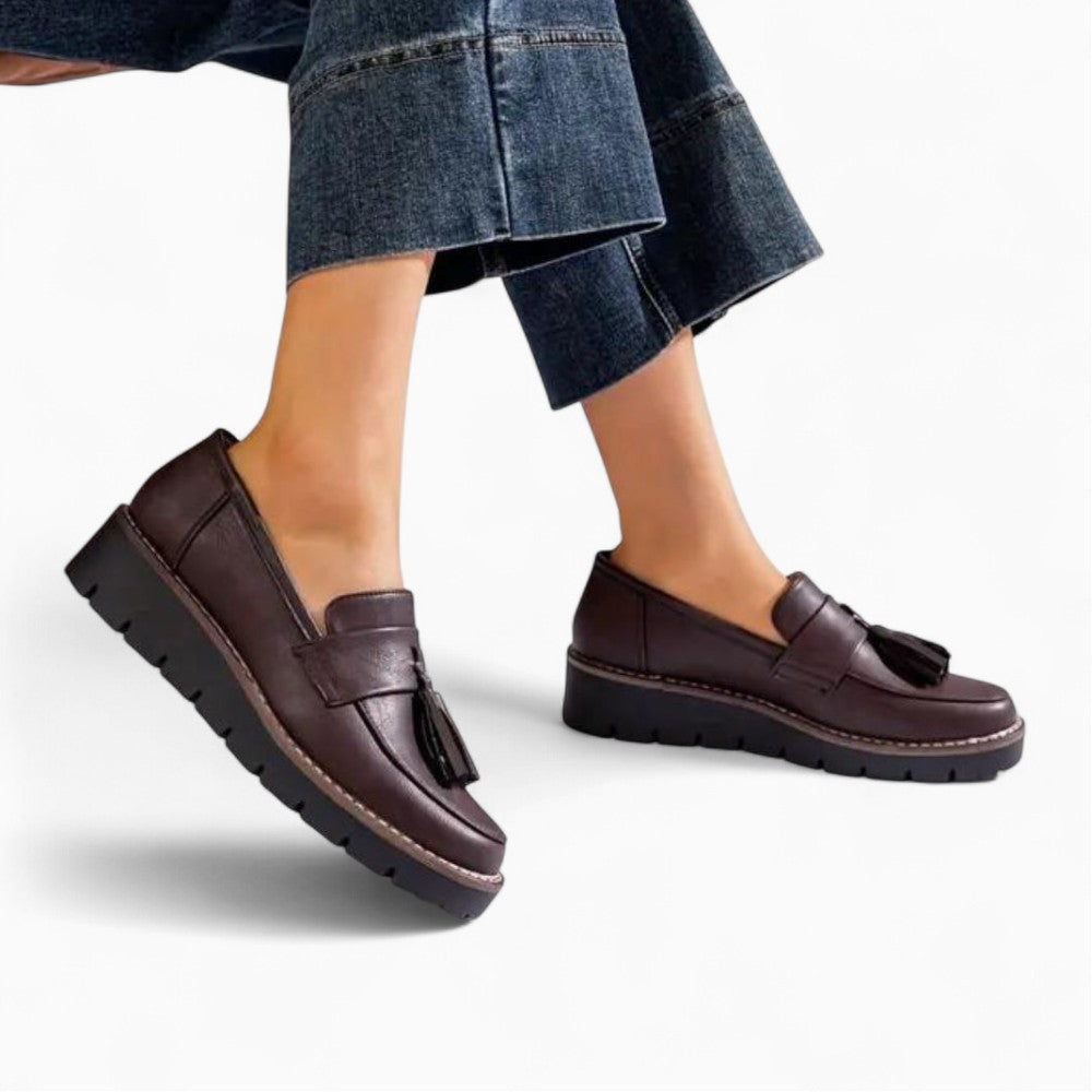Mocassins À Enfiler À Glands Pour Femme