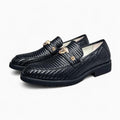 Mocassins À Bout Pointu En Cuir Verni Avec Nœud Décoratif