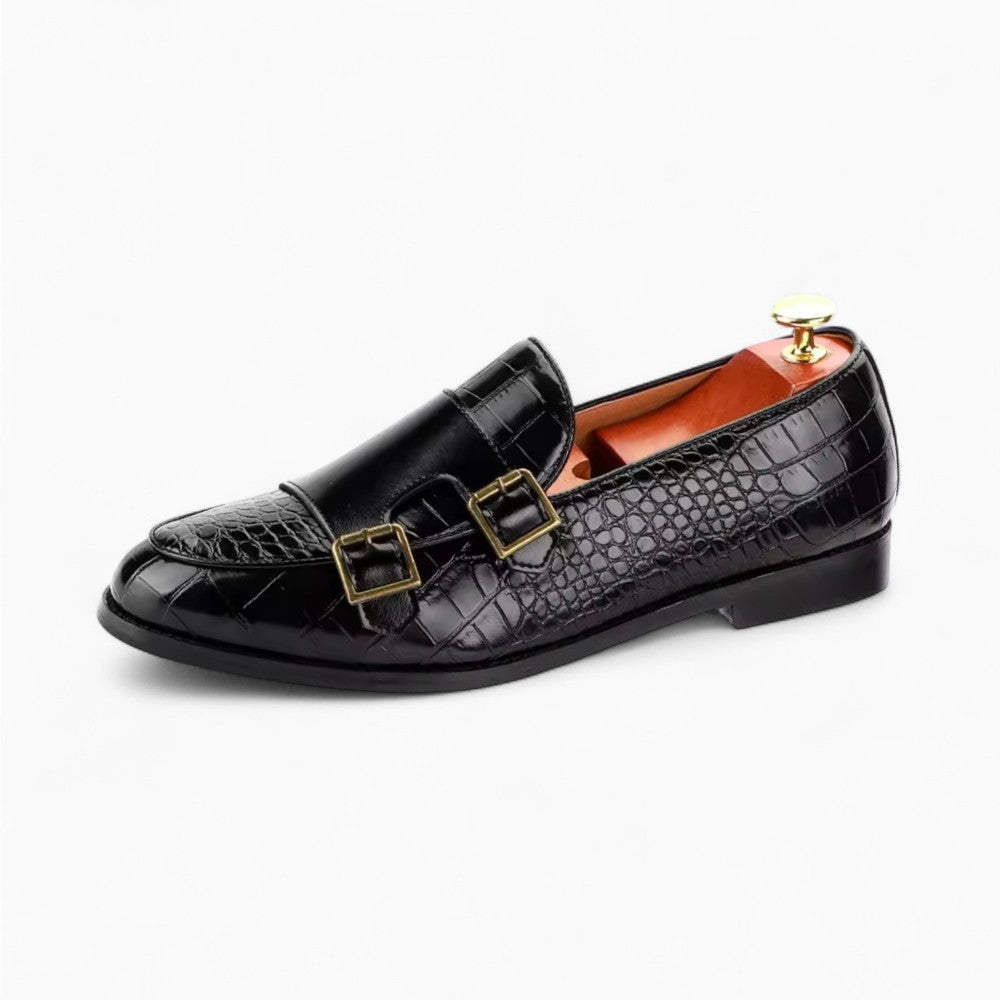 Mocassin En Cuir À Imprimé Crocodile Pour Hommes