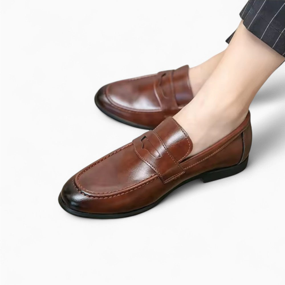 Mocassin Cuir Homme Semelle Gomme