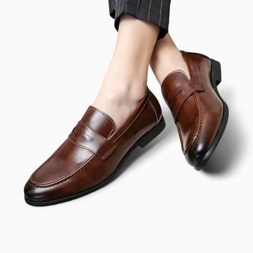 Mocassin Cuir Homme Semelle Gomme