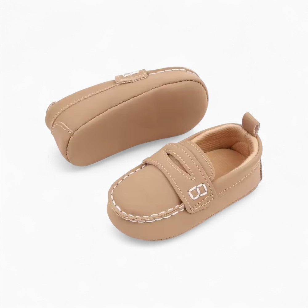 Mocassin Classiques En Cuir Pour Bébé Fille