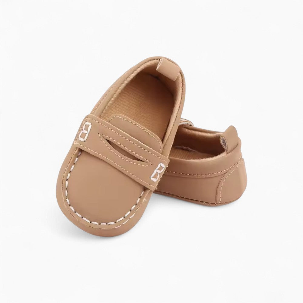 Mocassin Classiques En Cuir Pour Bébé Fille