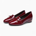 Mocassin Ballerine Vernis Élégant