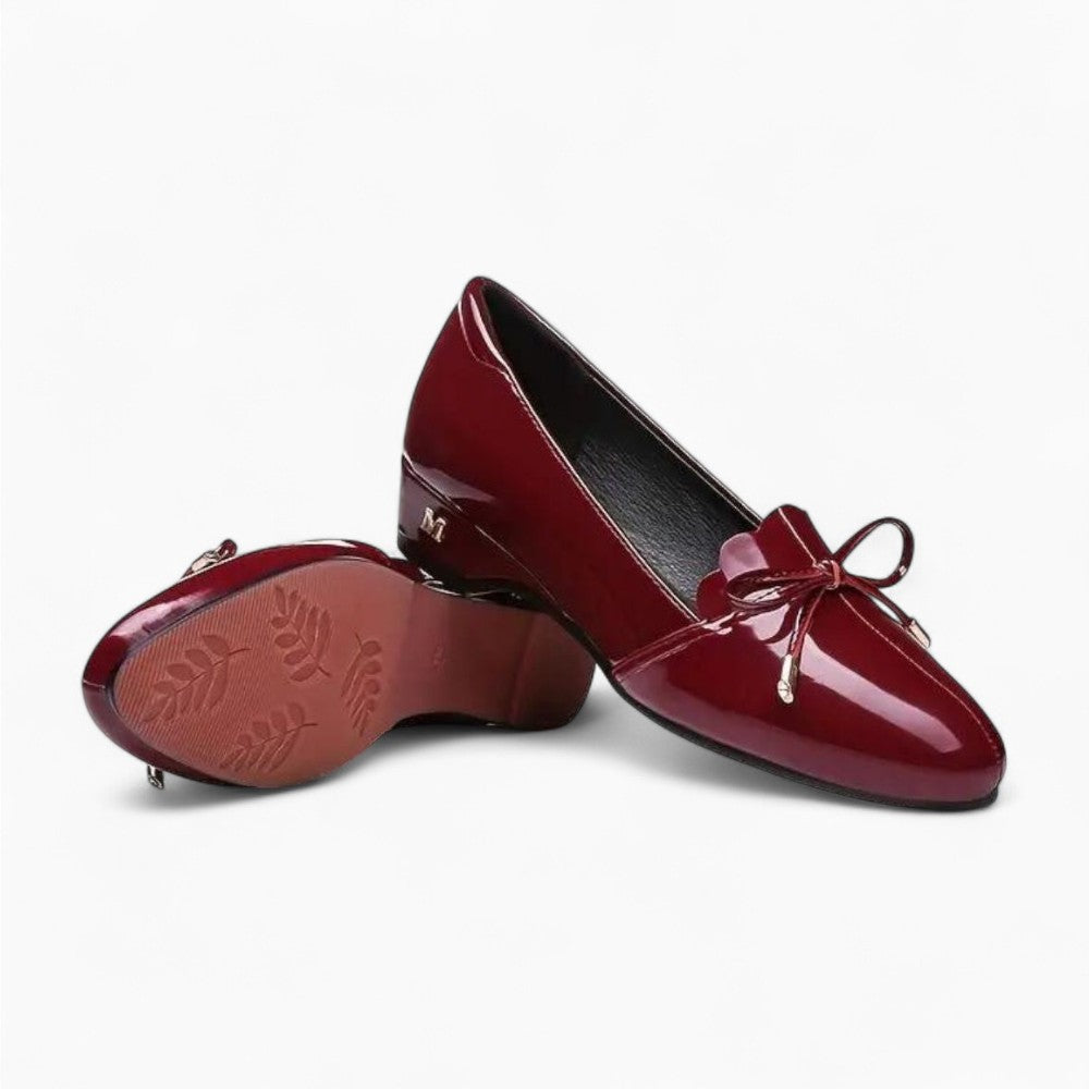 Mocassin Ballerine Vernis Élégant
