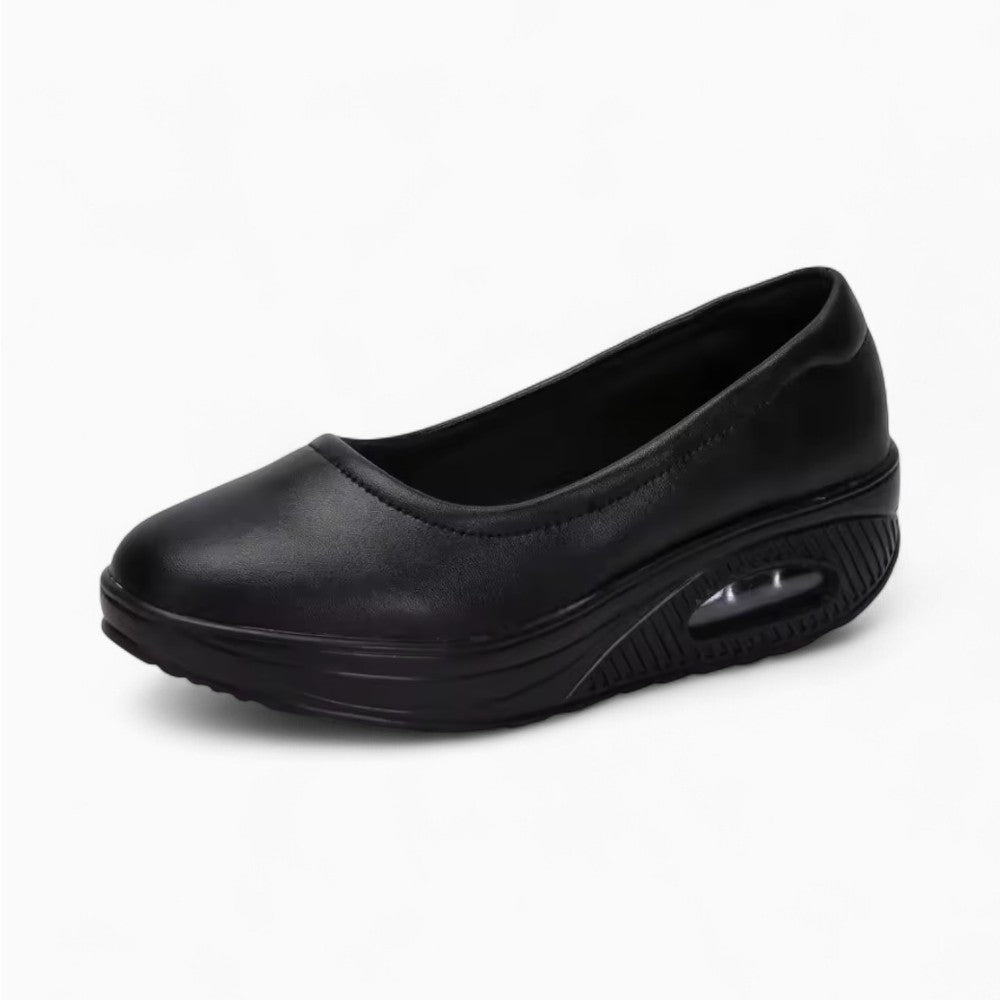 Mocassin Ballerine Vernis À Bout Rond