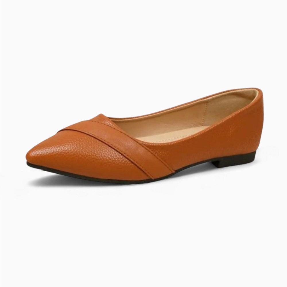 Mocassin Ballerine En Cuir Vernis