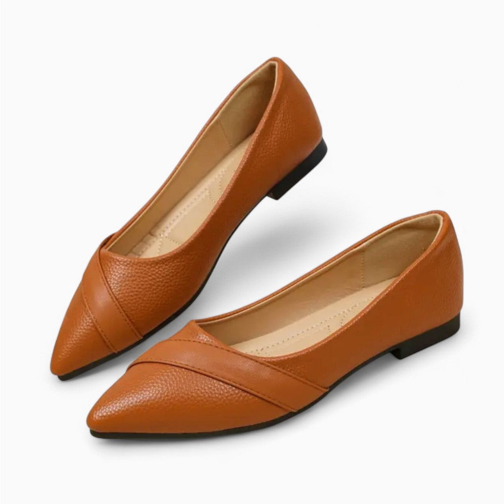 Mocassin Ballerine En Cuir Vernis