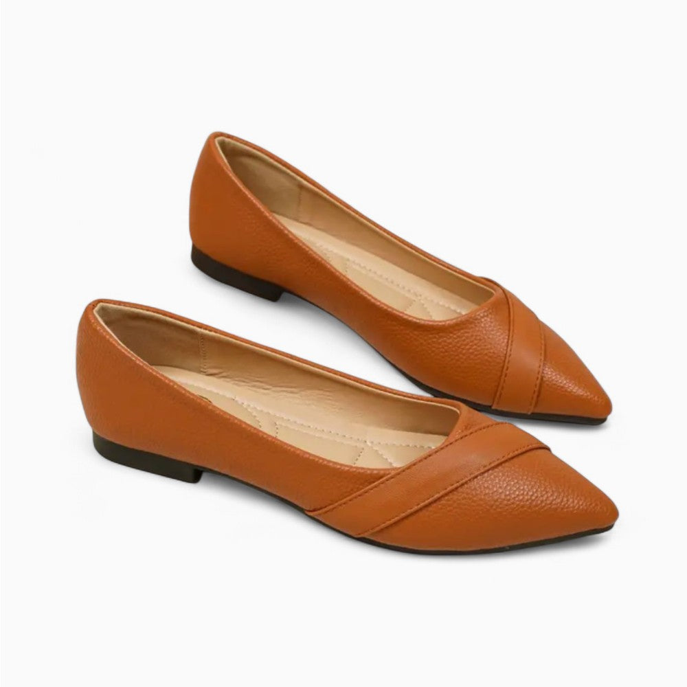 Mocassin Ballerine En Cuir Vernis