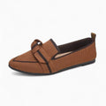 Mocassin Ballerine Bout Pointu Avec Boucles