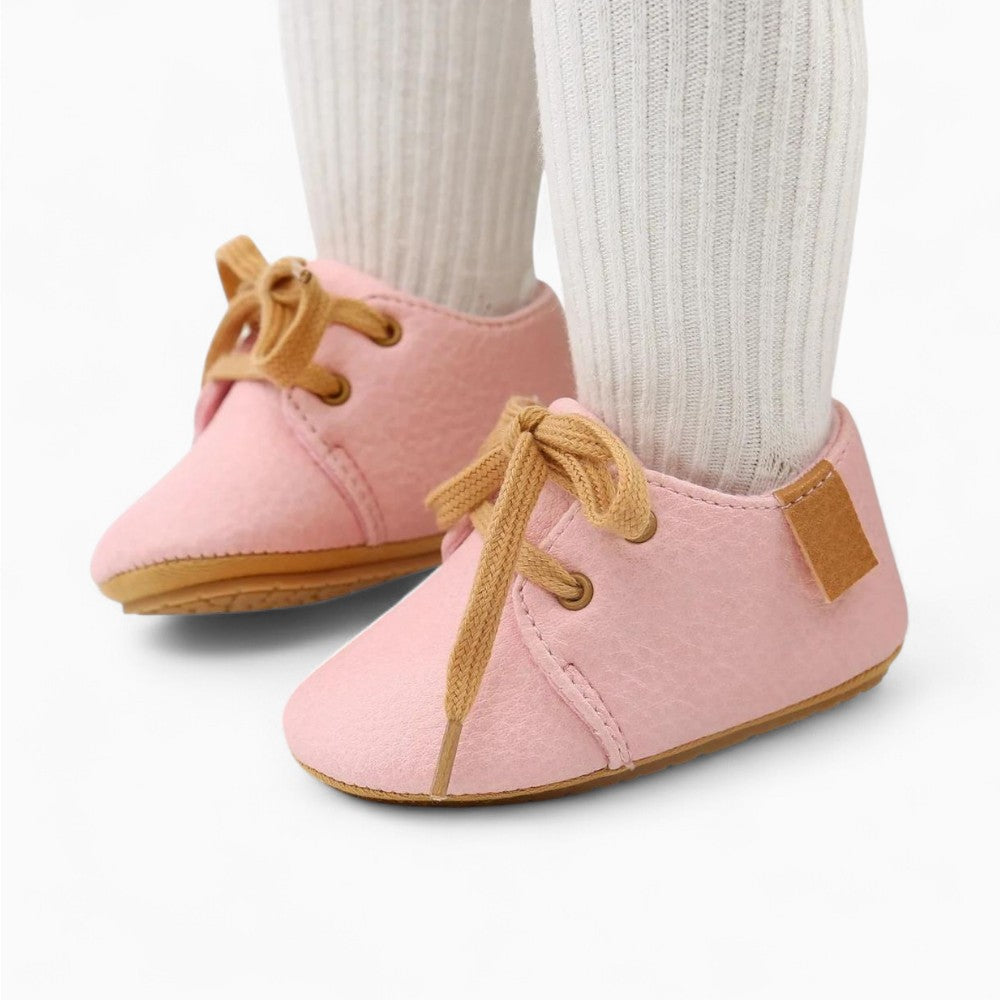 Mocassin Avec Nœud Et Semelle Souple Pour Bébé Fille