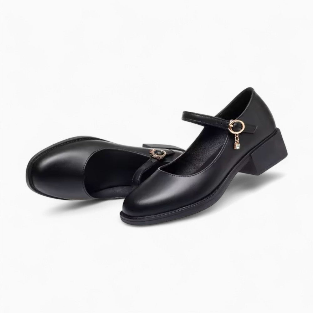 Mocassin À Talons Carrés Élégants