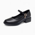 Mocassin À Talons Carrés Élégants