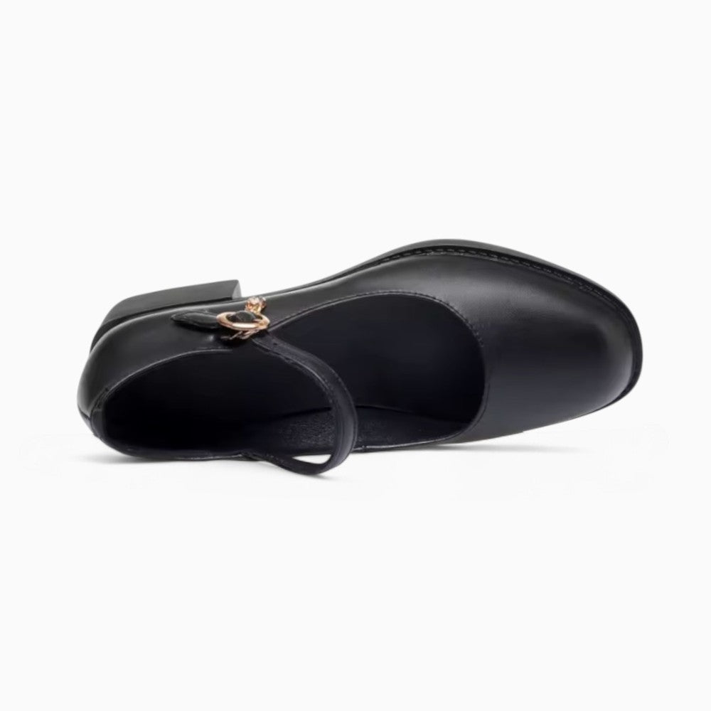 Mocassin À Talons Carrés Élégants
