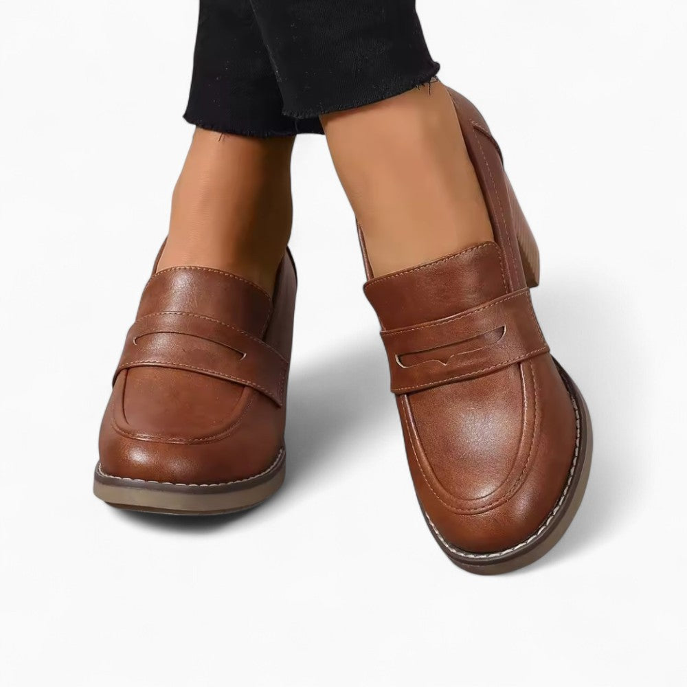 Mocassin À Talons 8cm Pour Femmes