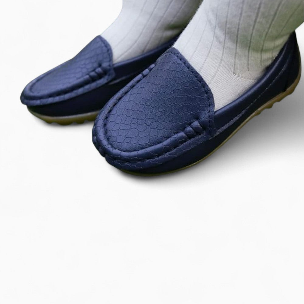 Mocassin À Enfiler En Cuir Souple Pour Enfant