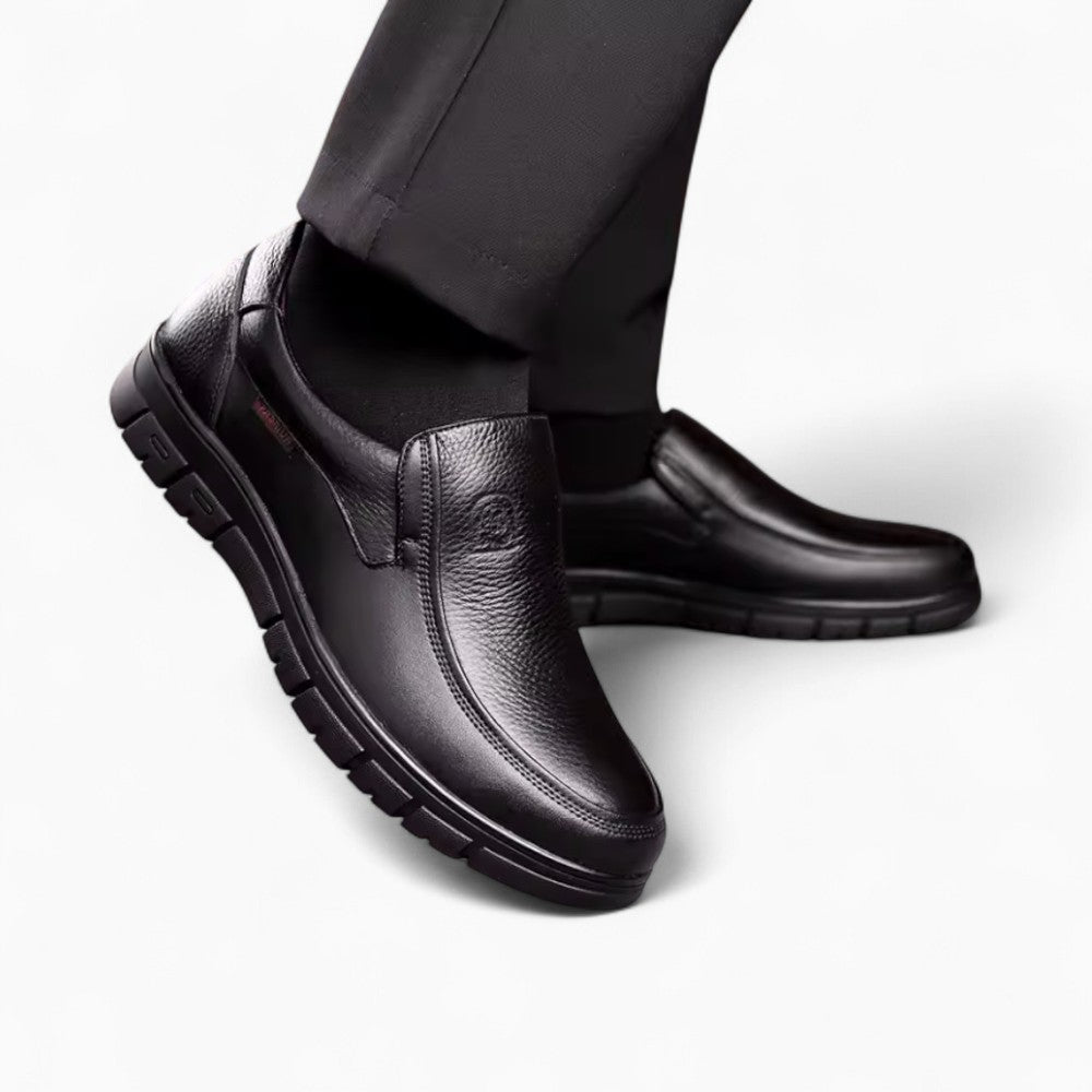 Mocassins Orthopédiques En Cuir De Vache Souple Pour Homme