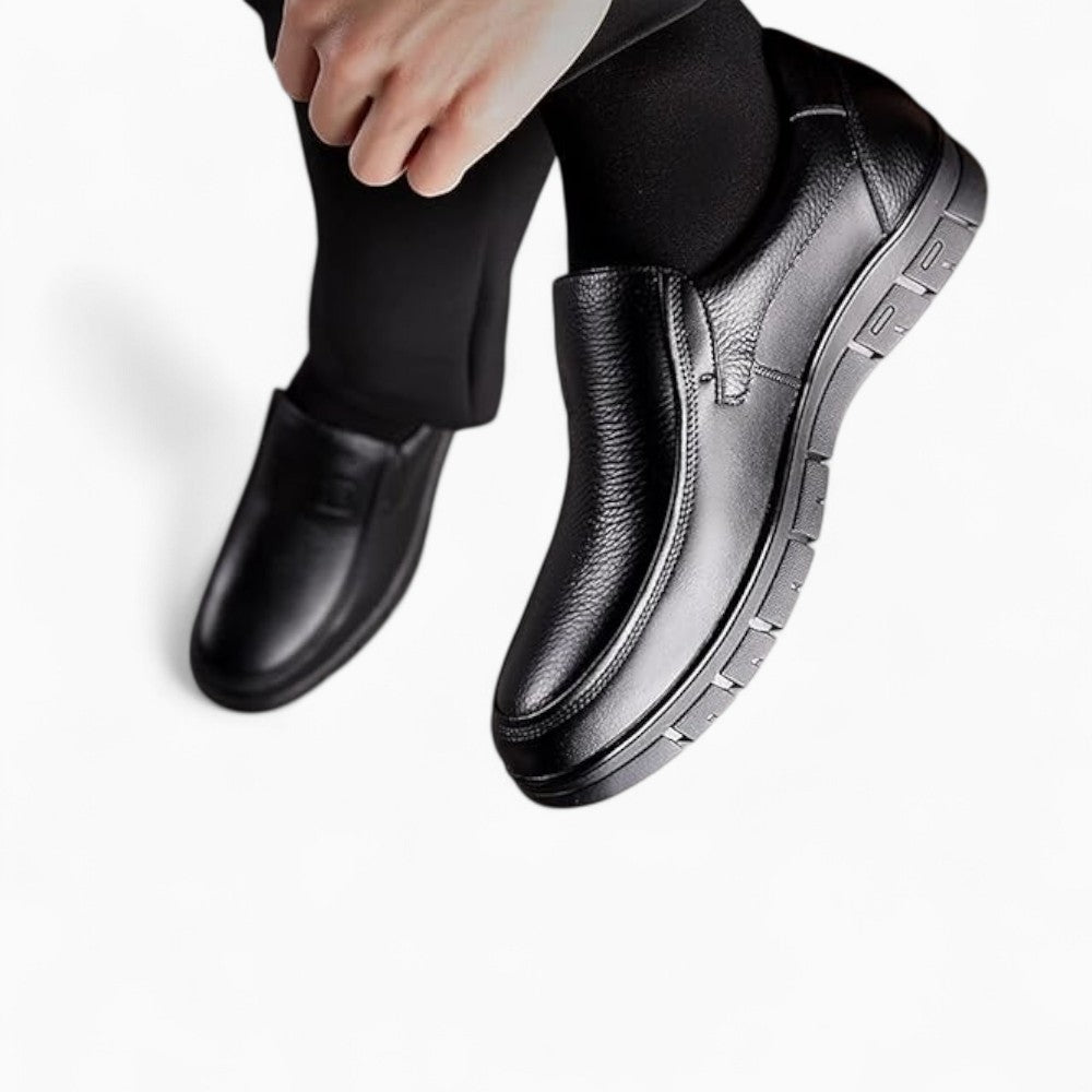 Mocassins Orthopédiques En Cuir De Vache Souple Pour Homme