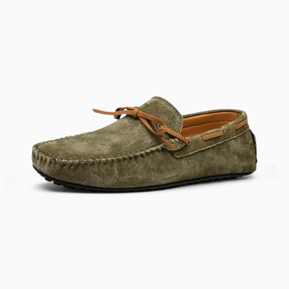 Mocassins Souples Antidérapants En Daim Pour Homme