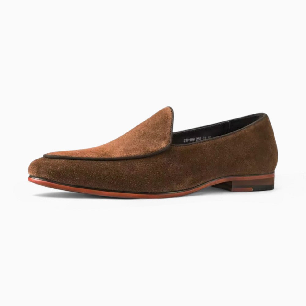 Mocassins Simples À Talons Et Semelle Épaisse
