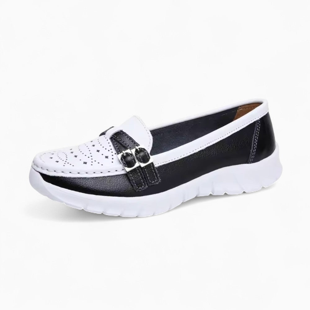 Mocassins Ouverts À Talons Compensés Pour Femme