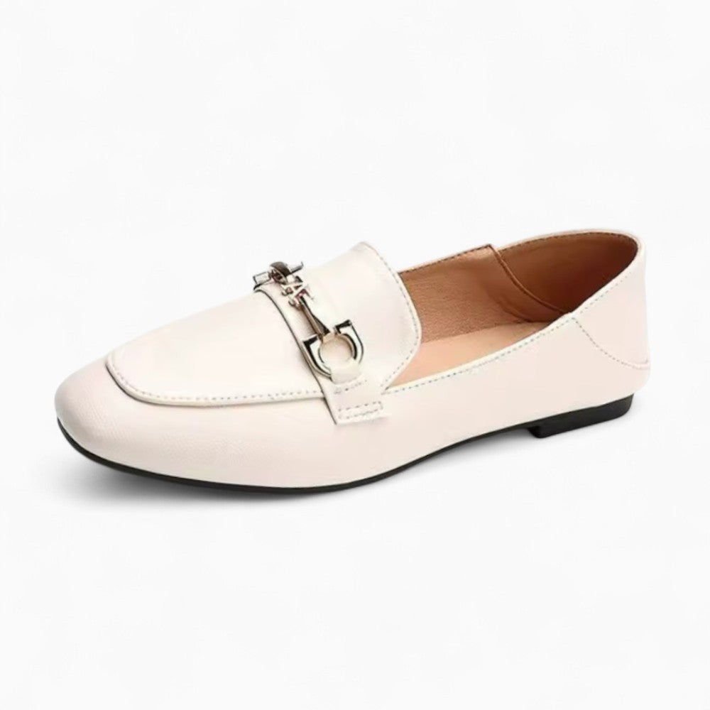Mocassins En Cuir Synthétique Style Ballerines Pour Femme