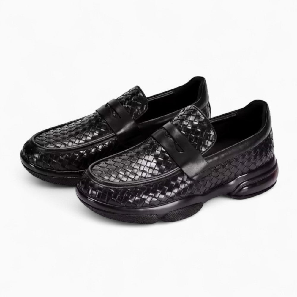 Mocassins Orthopédiques En Cuir À Plateforme