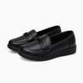 Mocassins Orthopédiques Effet Cuir Avec Coutures Apparentes Pour Femme