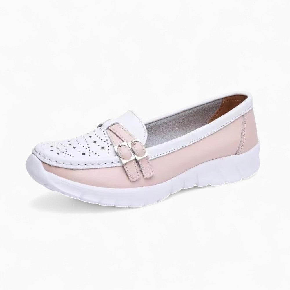 Mocassins Orthopédiques Effet Cuir À Semelles Épaisses Pour Femme
