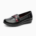 Mocassins Noirs À Semelles Compensées Pour Femme