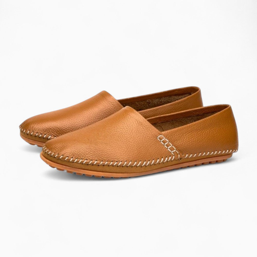 Mocassins Italiens En Cuir Véritable Pour Homme