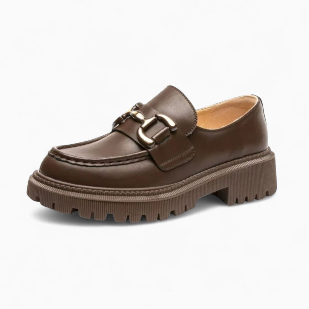 Mocassins Faciles À Enfiler En Cuir Pour Femmes