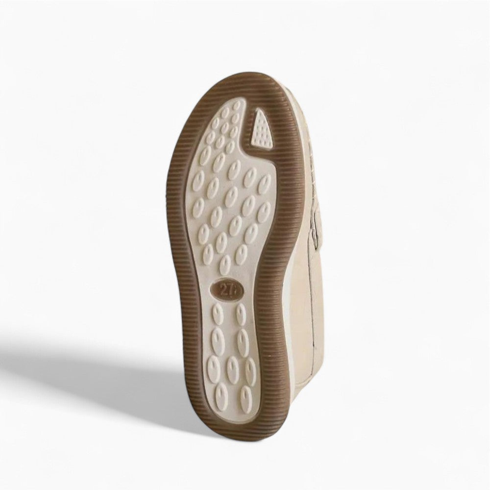 Mocassins En Tissu De Couleur Neutre Pour Enfant