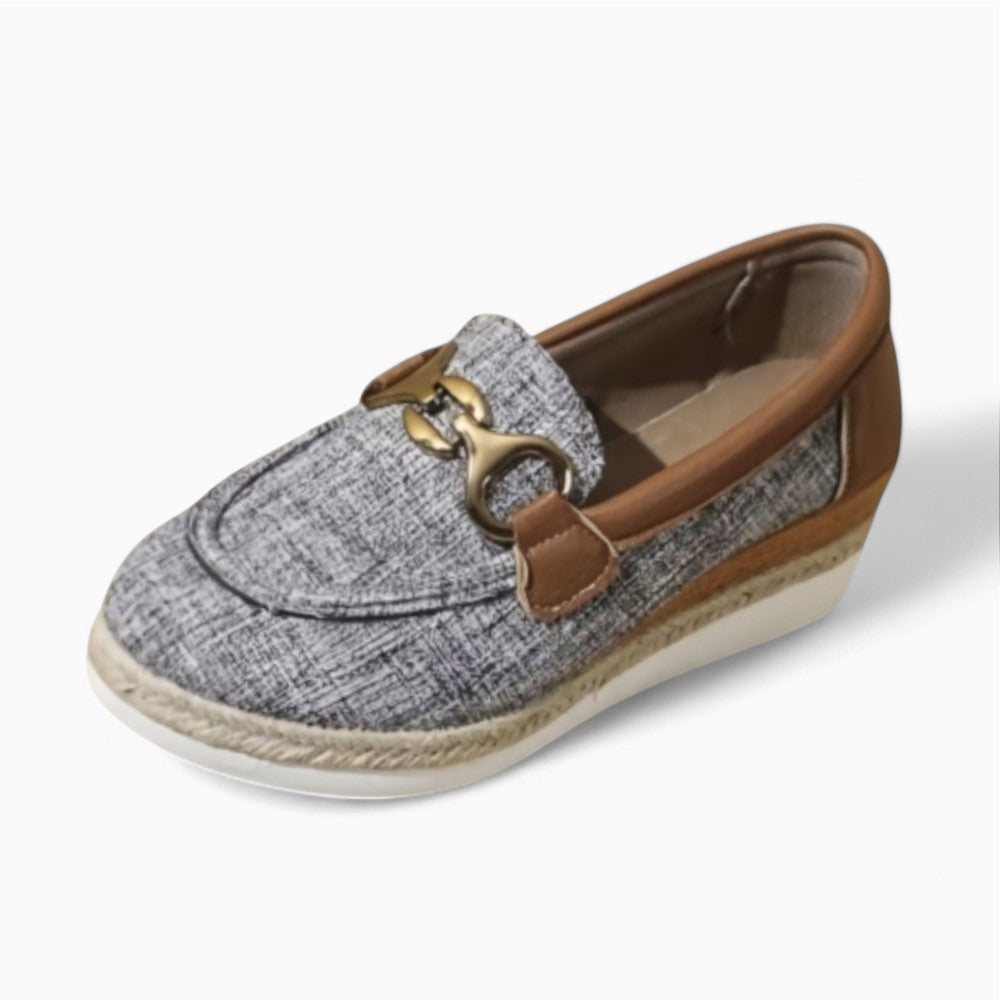 Mocassins En Jean À Plateforme Pour Femme