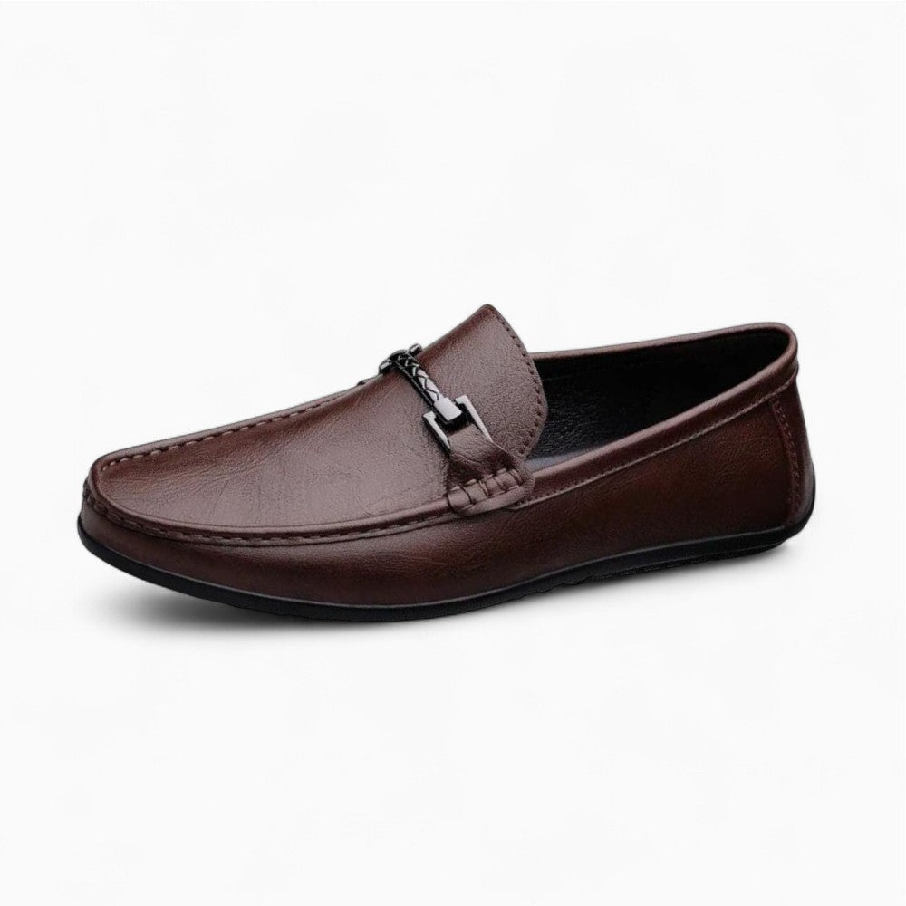 Mocassins En Cuir Véritable Avec Mors Pour Homme