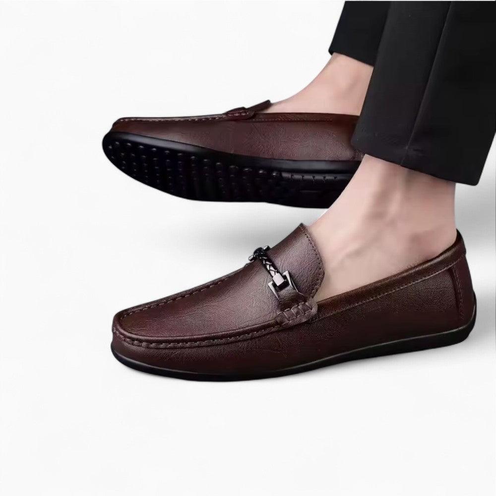 Mocassins En Cuir Véritable Avec Mors Pour Homme