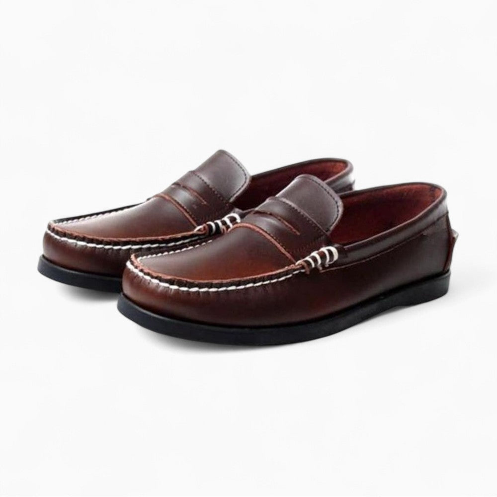 Mocassins Bateau Vintage Pour Homme