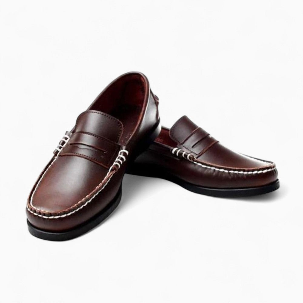 Mocassins Bateau Vintage Pour Homme