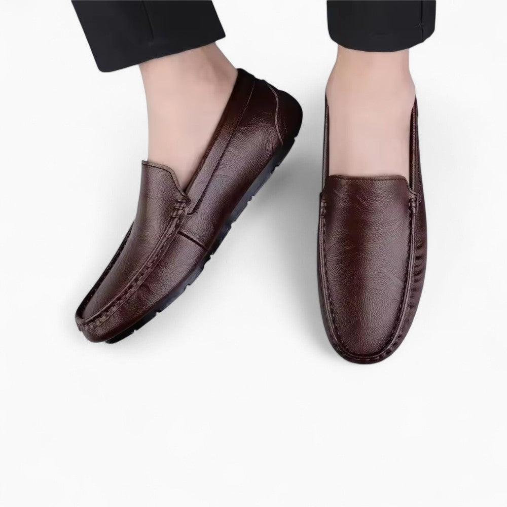 Mocassins Bateau Grandes Tailles En Cuir Véritable Pour Homme
