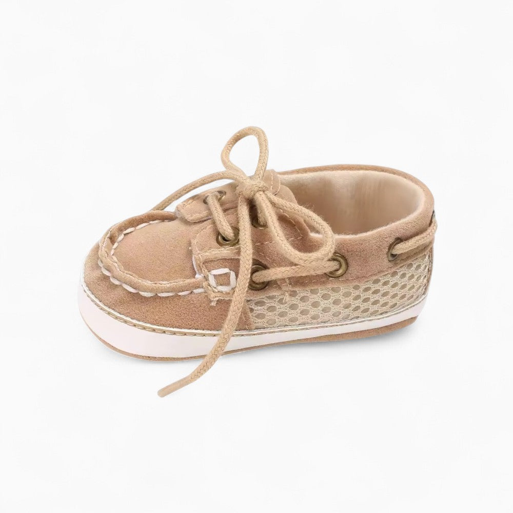 Mocassins Bateau Bicolores À Lacets Pour Bébé Garçon
