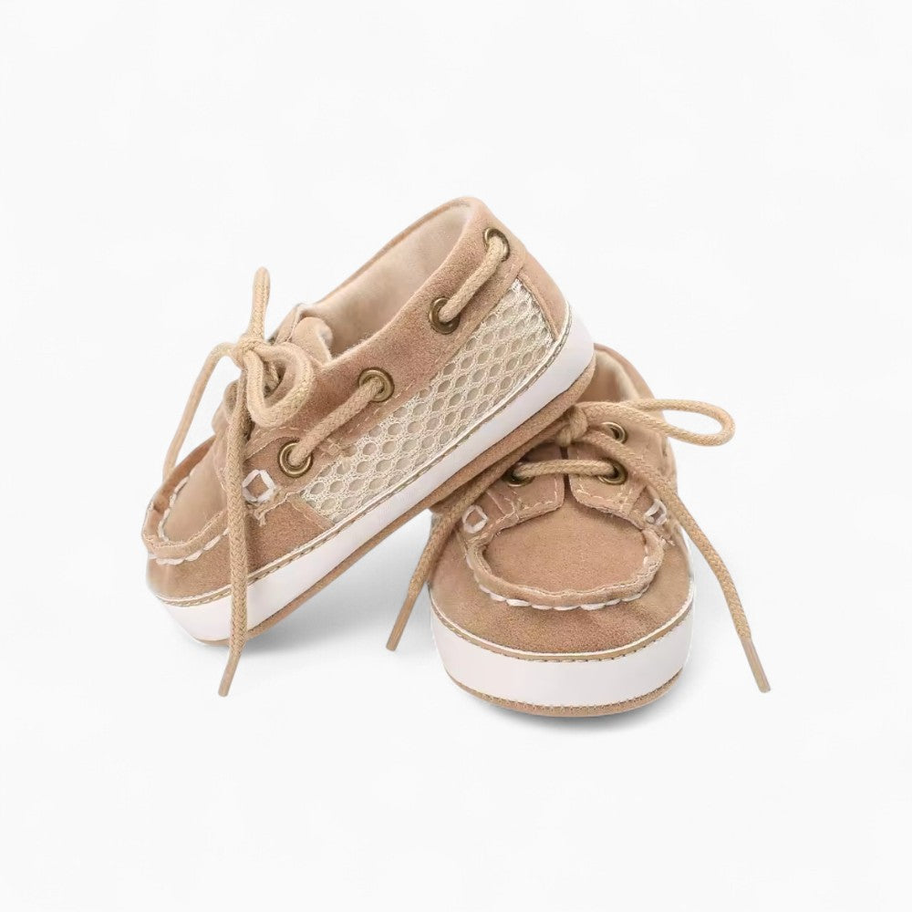 Mocassins Bateau Bicolores À Lacets Pour Bébé Garçon