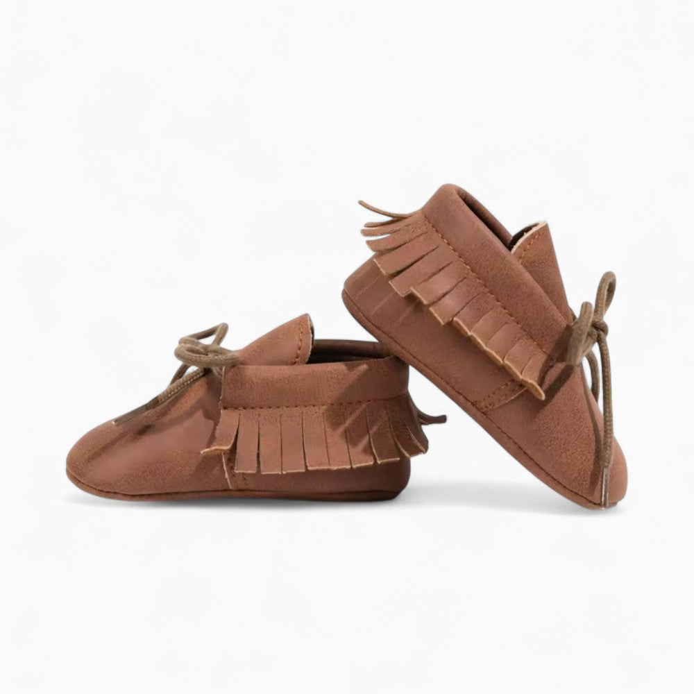 Mocassins Style Bateau à Lacets Pour Bébé Garçon