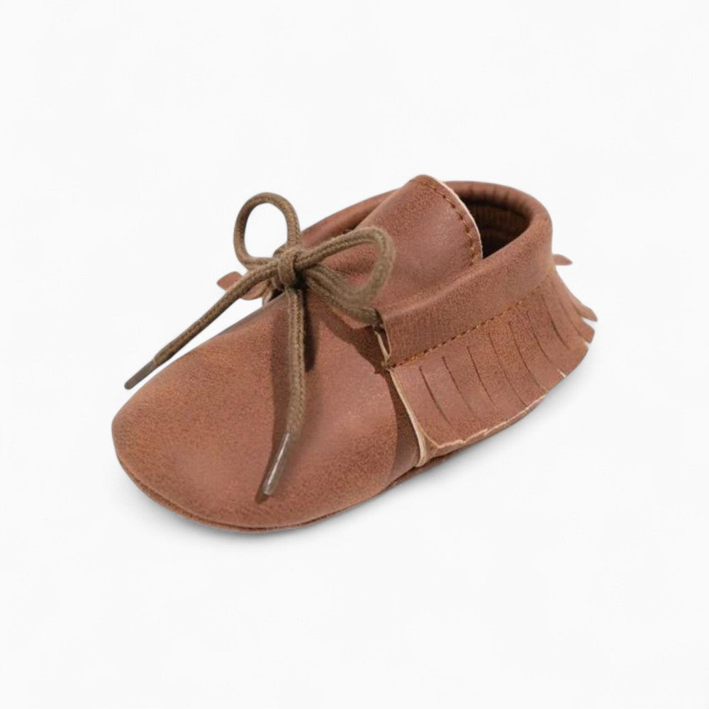 Mocassins Style Bateau à Lacets Pour Bébé Garçon