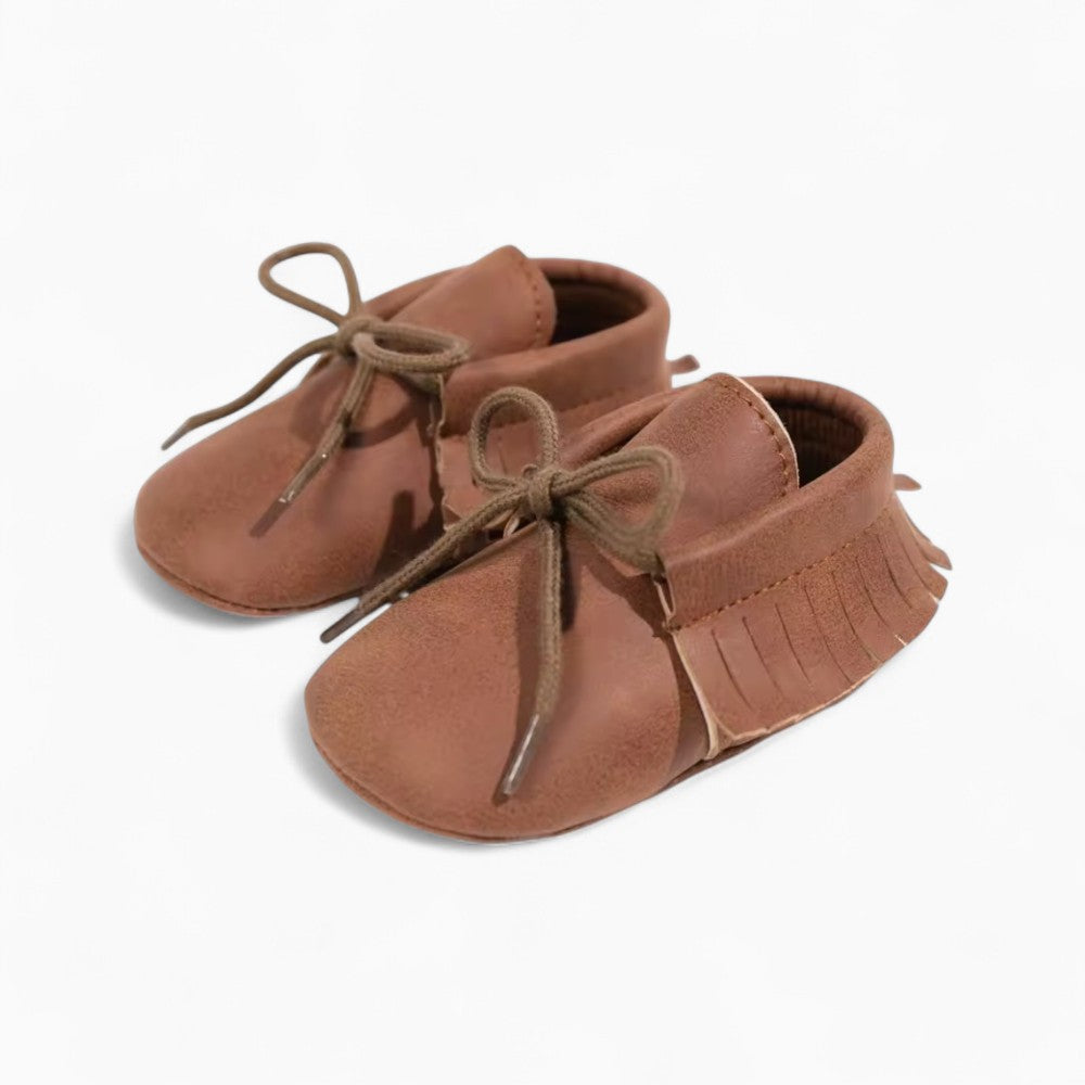 Mocassins Style Bateau à Lacets Pour Bébé Garçon
